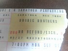 Doobie Brothers Concert Ticket Stub September 1st  1975 Spac Saratoga  N y 