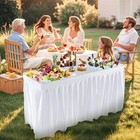 5 Ft Folding Ice Cooler Table With Double Sinks And Drains  Portable Ice Table
