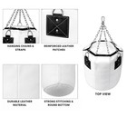 Vinyl Heavy Punching Bag Unfilled Boxing Mma Kickboxing Training Hanging Bag