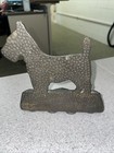 Antique Copr Scottish Terrier Cast Iron Bookend Door Stop Ct Foundry 1929