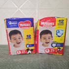 4 X 21 Count Vintage Huggies Size 6 Snug   Dry Diapers Total 84 Count 