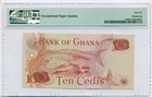 Ghana 1978 10 Cedis Bank Note Gem Unc 66 Epq Pmg