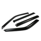  4 Pcs Vent Window Visor Deflector Rain sun Guard  Dark Smoke  Compatible With 