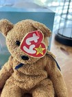 Ty Beanie Babies Fuzz Bear Plush 1999-1998 Error Vintage Retired Original