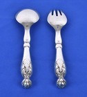 Vintage Georg Jensen Sterling Silver Ornamental Serving Set  Pattern No 159