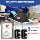 Kinghardcase 2 Pack Tsa Approved Gun Locks  4 Digit Combination Locks For Gun Ca