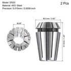Er20 Spring Collet 3 8  Chuck For Cnc Engraving Machine Lathe Milling 2pcs