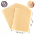 Translucent Vellum Paper 60 Sheets Pearled Gold 4 25x5 5 Inch 100gsm 37lb