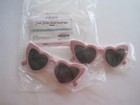Pop Fizz Pink Heart Shaped Sunglasses Babe Lot 2 New