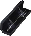 Leture Long Chain Necklace Jewelry Gift Box Case With Led Light  Elegant Velvet