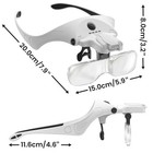 Artdot Magnifying Glass Headband Headset Magnifier With Lamp Light Jeweler Loupe