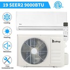 9000 Btu Ductless Mini Split Air Conditioner 19 Seer2 Inverter Heat Pump  remote