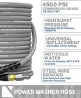 75ft 3 8  Pressure Washer Hose 4500psi 2-braid Hot Water Hose Swivel Qc Adapter