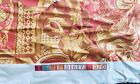 Authentic Schumacher    chinois    Toile Peach   Gold Screen Print Nwot Bty  Xx822