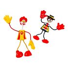 Mcdonalds Bendable Ronald Mcdonald   Hamburglar Toy Dolls Set Of 2