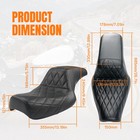 Driver Passenger Seat For Harley Sportster Iron Xl 883 1200 Custom 04-06 10-23