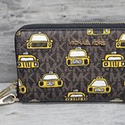 Michael Kors Jet Set Travel Large Double Zip Wristlet Wallet New York Taxi