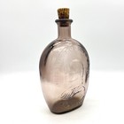 Wheaton Washington Amethyst Glass Flask The Father Of His Country Purple Bottle