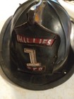 Vintage Cairns Phillies Fire Department Helmet Hard Shell  No 1 Pfd Pottstown