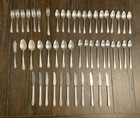 Wm a rogers A1 Plus Silver Plate Oneida Ltd Flatware 50pc  Vine Leaf Pattern
