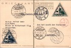 Netherlands 1933 Indie First Flight Airmail Postcard Via Pander Addr   Postmark