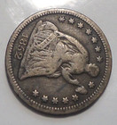 Original Fine   very Fine 1852 Seated Liberty 5c Silver Half Dime Free Shipping 