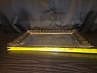 Vtg Vanity Mirror Tray Gold Tone Filigree Ornate Hollywood Regency-15  X 9-3 4 