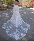 Elegant Mermaid Wedding Dresses Sweetheart Lace Applique Bridal Gown Court Train