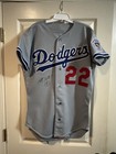 Brett Butler Signed Game Used 1992 Dodgers Road Jersey