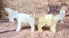 Donkeys Mules Statue Figurines Onyx Natural Marbled Stone Hand Carved  Lot Of 9