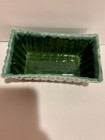 Vintage Cookson Pottery Green Mcm Rectangular Bowl Planter   926 Usa