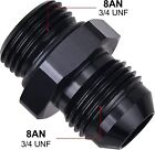 Lokocar Male Adapter Fitting An8 8an To An8 8an Orb O-ring Black Pack Of 2