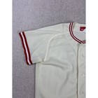 Vintage Reward Mesh Baseball Jersey Cream Red White Striped Xl Number 30 Sporty