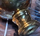 1 Brass Ball 2  Finial Fits Antique Iron   Brass Beds   Lamps     Thread Htf 4  oz
