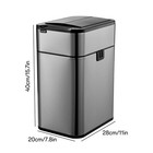 15l Motion Sensor Trash Can Bathroom Garbage Can Wastebasket Touchless Automatic