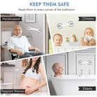 2 X Safety Support Hand Rail Handle Bar Grip Grab Suction Bath Bathroom Shower