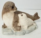 Vintage Stone Critters Harp Seal   Pup 1994 By United Designs