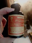 Antique Deep Puce  Pontiled   Sulphate Of Morphine Apothecary Jar