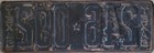 1923-1924 Texas License Plate  246-092 