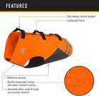 Pet Vests  Hi Vis Safety Vests For Dogs  Saftey Orange  Large  Full Coverage