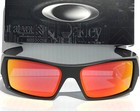 New  Oakley Gascan Matte Black Polarized Galaxy Ruby Iridium Sunglass 9014