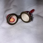 Maraca Porcelain Hinged Trinket Box With Tiny Sombrero 