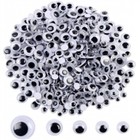 200 1000 Pcs Black Wiggle Googly Eyes With Self-adhesive Assorted Sizes