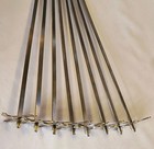 Set Of 8 Ronco Showtime Rotisserie 4000 5000 Kabob Spit Rods 11  Skewers
