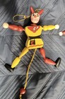 Vintage Wooden Pull Toy Soldier Set Lot Of 5 String Marionette Figures