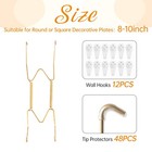12 Pcs Plate Hangers For Wall Fits 810 Inch Decorative Plate Steel Wire