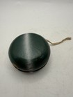 Vtg Green white Wooden 1960 s Duncan Tournament Yo-yo With String  2 Chip Marks 