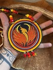 Phoenix Medallion Native American Beadwork Pow Wow Native Made