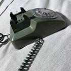 Vintage 1970   s Western Electric Bell System Rotary Phone Olive Green Untested