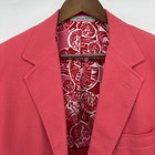 Vtg Lilly Pulitzer The Men   s Stuff Novelty Tiger Blazer Pink Coral 42 Palm Beach